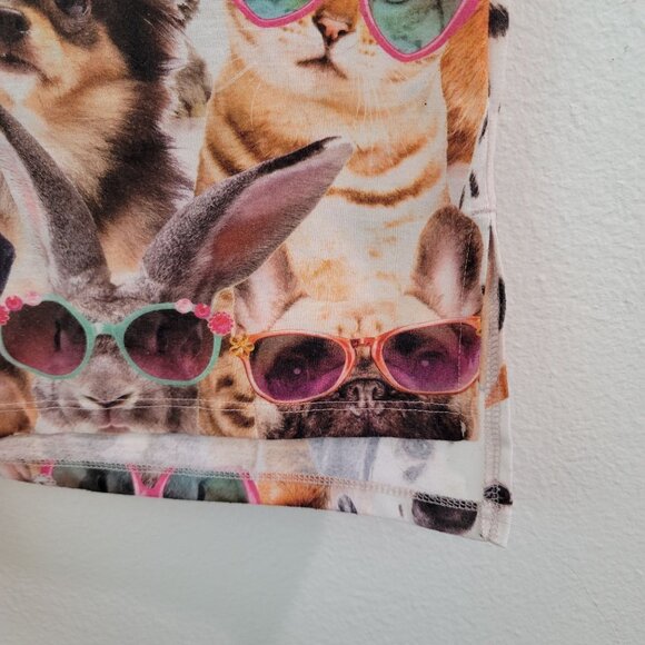Secret Treasures Cats Puppies Bunny Print Shirt Adult Sz L/XL Unisex Tee Casual - Picture 10 of 11